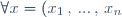 \forall x = (x_1 \, , \, ... \, , \, x_n) \in \mathbb{R}^n \, , \hspace{15pt} \forall y = (y_1 \, , \, ... \, , \, y_n) \in \mathbb{R}^n \, , \hspace{15pt} <x \, , \, y> = \displaystyle \sum_{i=1}^n x_i y_i